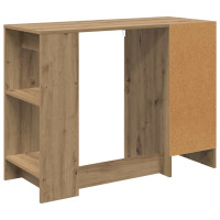 Produktbild för Skrivbord med låda Artisan Ek 100 x 40 x 75 cm Konstruerat trä