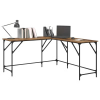 Produktbild för Skrivbord Gammalt trä 149 x 149 x 75 cm Konstruerat trä