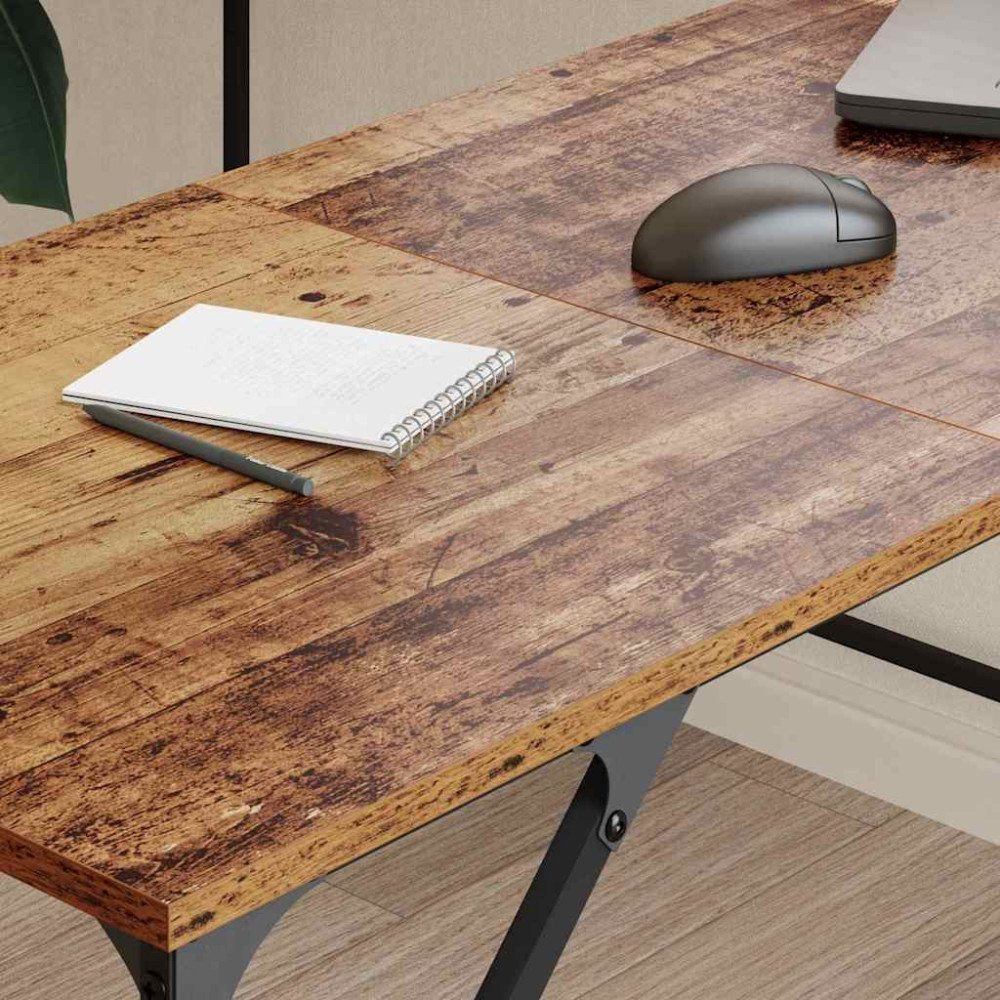 Produktbild för Skrivbord Gammalt trä 149 x 149 x 75 cm Konstruerat trä