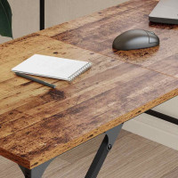 Produktbild för Skrivbord Gammalt trä 149 x 149 x 75 cm Konstruerat trä
