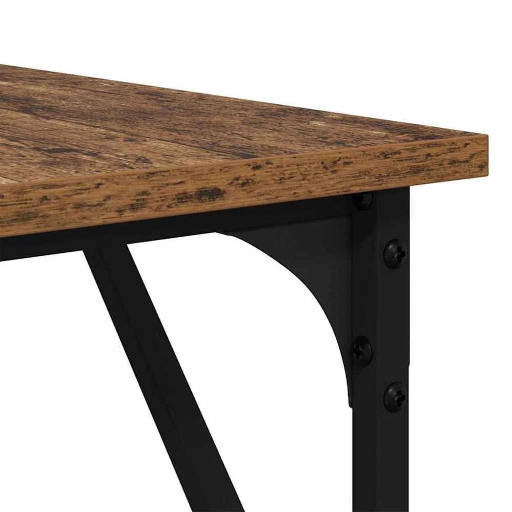 Produktbild för Skrivbord Gammalt trä 149 x 149 x 75 cm Konstruerat trä