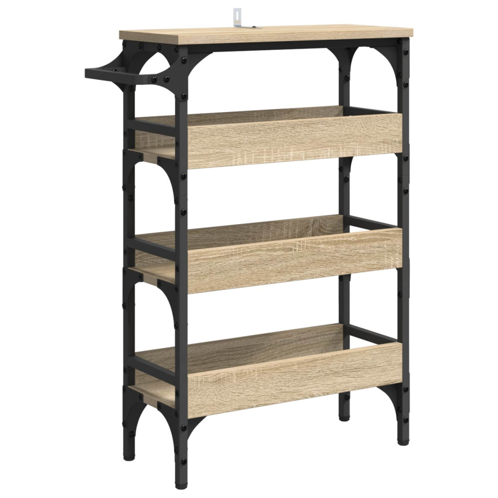 Produktbild för Köksvagn Sonoma-ek 53 x 20 x 76 cm Konstruerat trä