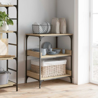 Produktbild för Köksvagn Sonoma-ek 60 x 41 x 80,5 cm Konstruerat trä