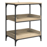 Produktbild för Köksvagn Sonoma-ek 60 x 41 x 80,5 cm Konstruerat trä