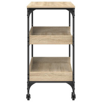 Produktbild för Köksvagn Sonoma-ek 60 x 41 x 80,5 cm Konstruerat trä