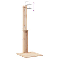 Produktbild för Utomhus Dusch 206 cm Massivt tallträ och rostfritt stål