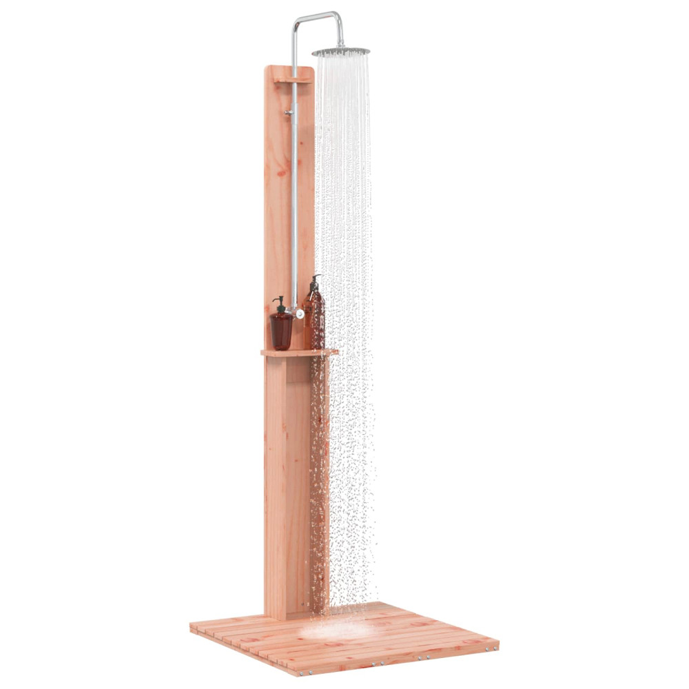 Produktbild för Utomhus Dusch 206 cm Massivt Douglas trä och rostfritt stål