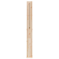 Produktbild för Utomhus Dusch 226 cm Massivt tallträ och rostfritt stål