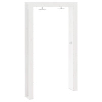 Produktbild för Utomhus Dusch 226 cm Massivt tallträ och rostfritt stål Vit