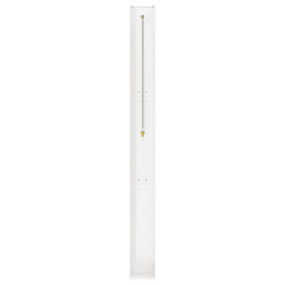 Produktbild för Utomhus Dusch 226 cm Massivt tallträ och rostfritt stål Vit