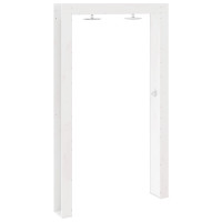Produktbild för Utomhus Dusch 226 cm Massivt tallträ och rostfritt stål Vit