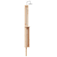 Produktbild för Utomhus Dusch 246 cm Massivt tallträ och rostfritt stål