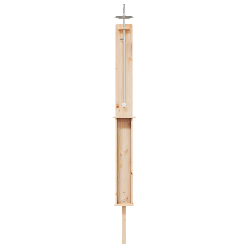 Produktbild för Utomhus Dusch 246 cm Massivt tallträ och rostfritt stål