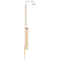 Produktbild för Utomhus Dusch 246 cm Massivt tallträ och rostfritt stål
