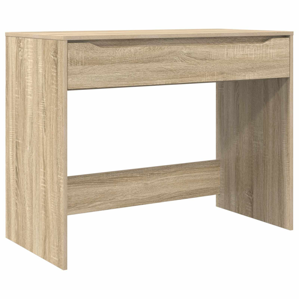 Produktbild för Skrivbord med låda Sonoma-ek 100 x 50 x 78 cm Konstruerat trä