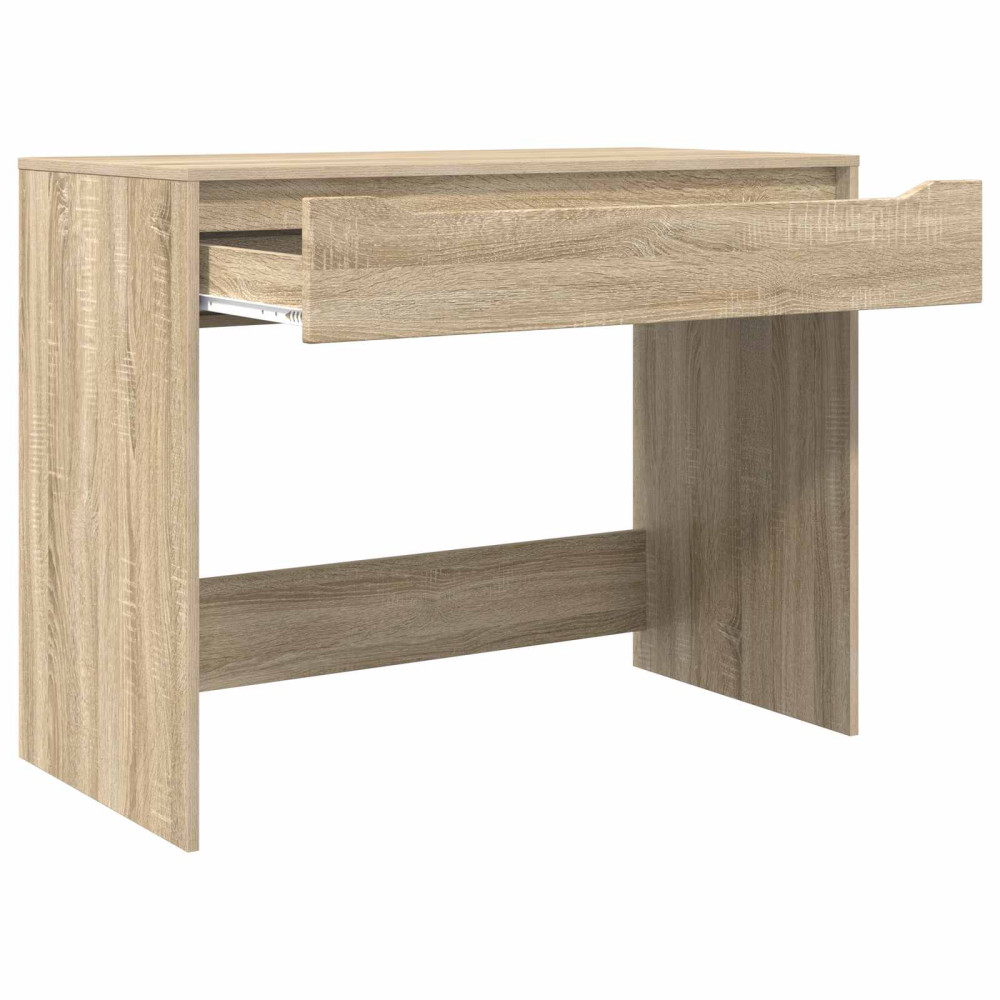 Produktbild för Skrivbord med låda Sonoma-ek 100 x 50 x 78 cm Konstruerat trä