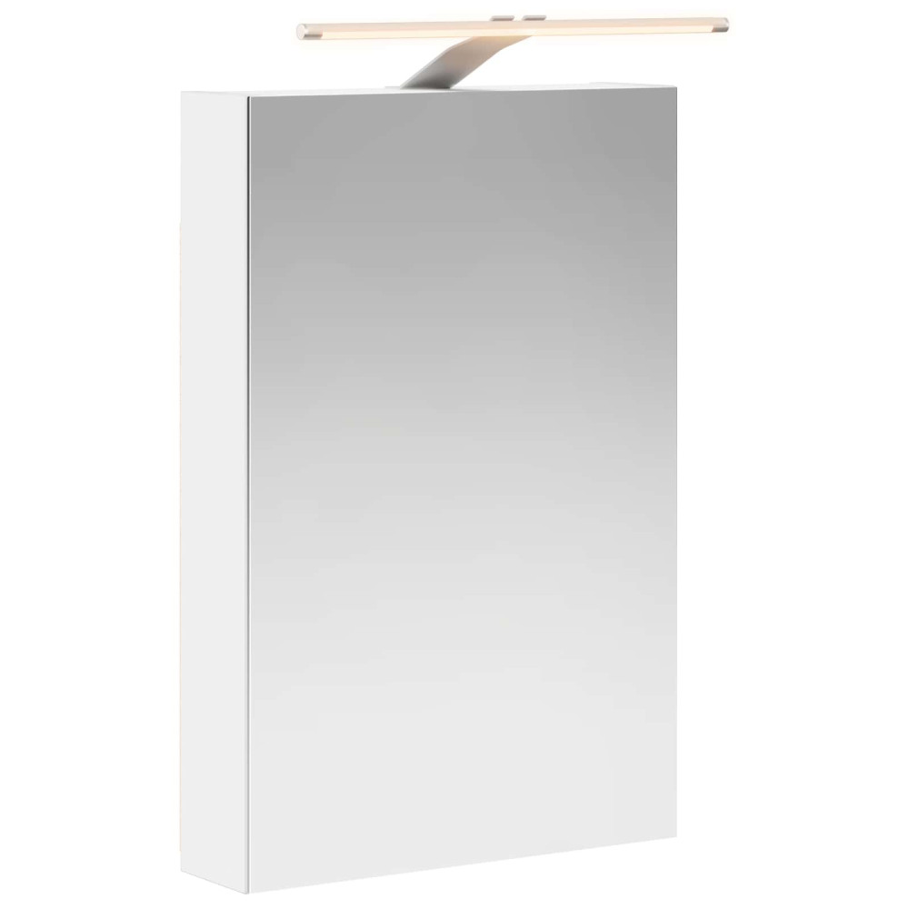 Produktbild för Badrumsspegelskåp Vit 40 x 10,5 x 60,5 cm Konstruerat trä