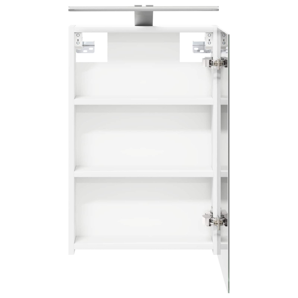 Produktbild för Badrumsspegelskåp Vit 40 x 10,5 x 60,5 cm Konstruerat trä