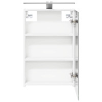 Produktbild för Badrumsspegelskåp Vit 40 x 10,5 x 60,5 cm Konstruerat trä