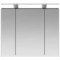 Produktbild för Badrumsspegelskåp Svart Ek 60 x 14,5 x 50 cm Konstruerat trä