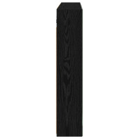 Produktbild för Badrumsspegelskåp Svart Ek 100 x 14,5 x 70 cm Konstruerat trä