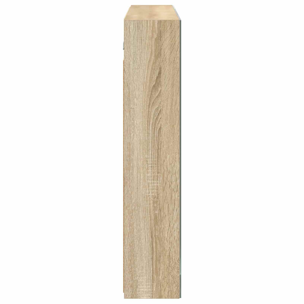 Produktbild för Badrumsspegelskåp Sonoma-ek 100 x 14,5 x 70 cm Konstruerat trä