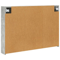 Produktbild för Badrumsspegelskåp Betonggrå 100 x 14,5 x 70 cm Konstruerat trä