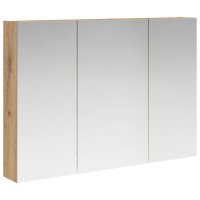 Produktbild för Badrumsspegelskåp Artisan Ek 100 x 14,5 x 70 cm Konstruerat trä