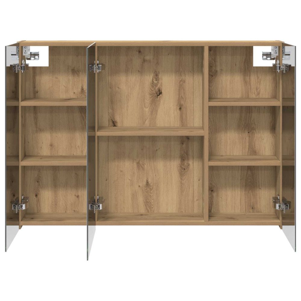 Produktbild för Badrumsspegelskåp Artisan Ek 100 x 14,5 x 70 cm Konstruerat trä