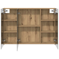 Produktbild för Badrumsspegelskåp Artisan Ek 100 x 14,5 x 70 cm Konstruerat trä