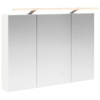 Produktbild för Badrumsspegelskåp Vit 100 x 14,5 x 70 cm Konstruerat trä