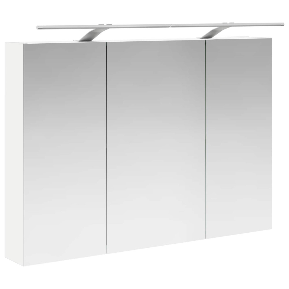 Produktbild för Badrumsspegelskåp Vit 100 x 14,5 x 70 cm Konstruerat trä