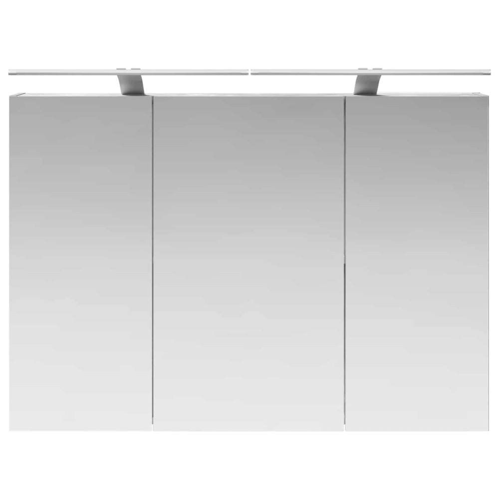 Produktbild för Badrumsspegelskåp Betonggrå 100 x 14,5 x 70 cm Konstruerat trä