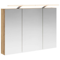 Produktbild för Badrumsspegelskåp Artisan Ek 100 x 14,5 x 70 cm Konstruerat trä