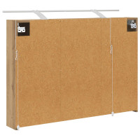 Produktbild för Badrumsspegelskåp Artisan Ek 100 x 14,5 x 70 cm Konstruerat trä