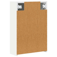 Produktbild för Badrumsspegelskåp Vit 43 x 16 x 62.5 cm Konstruerat trä