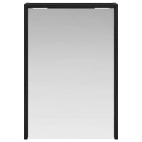 Produktbild för Badrumsspegelskåp Svart Ek 43 x 16 x 62.5 cm Konstruerat trä