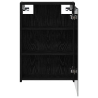 Produktbild för Badrumsspegelskåp Svart Ek 43 x 16 x 62.5 cm Konstruerat trä