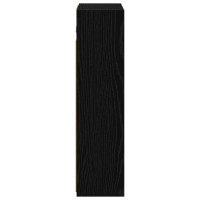 Produktbild för Badrumsspegelskåp Svart Ek 43 x 16 x 62.5 cm Konstruerat trä