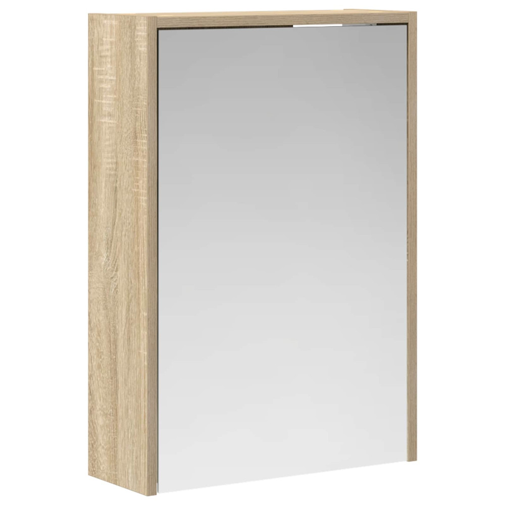 Produktbild för Badrumsspegelskåp Sonoma-ek 43 x 16 x 62.5 cm Konstruerat trä