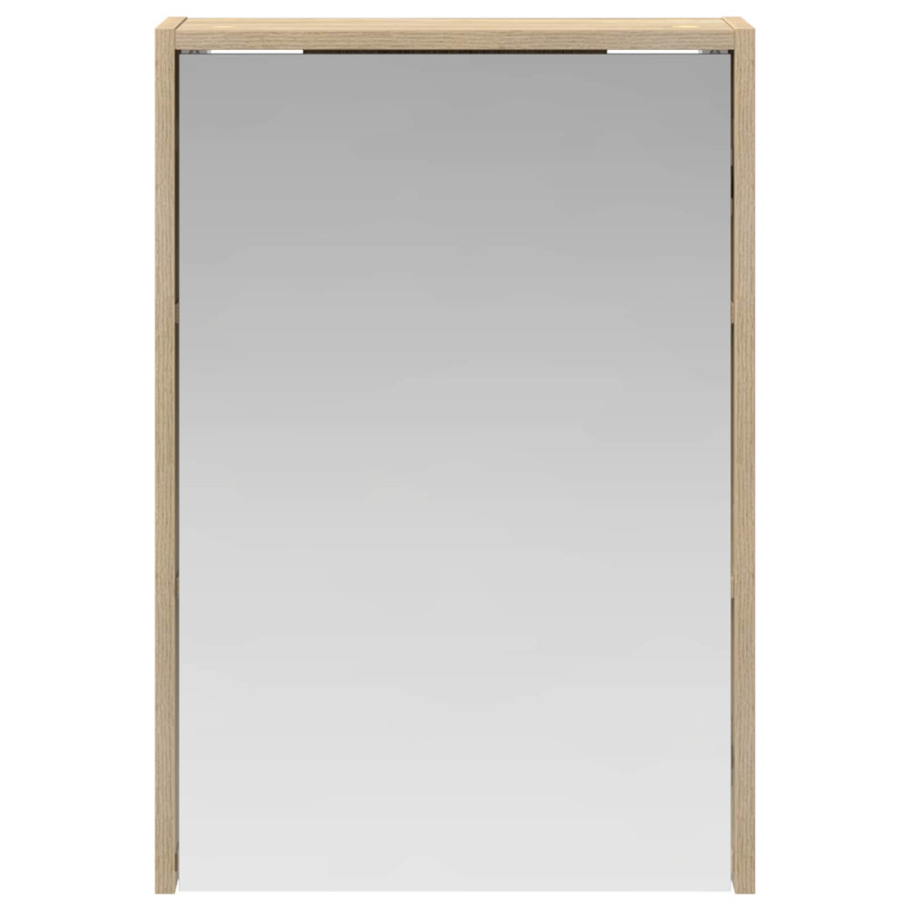 Produktbild för Badrumsspegelskåp Sonoma-ek 43 x 16 x 62.5 cm Konstruerat trä