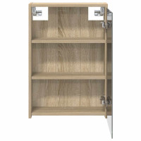 Produktbild för Badrumsspegelskåp Sonoma-ek 43 x 16 x 62.5 cm Konstruerat trä