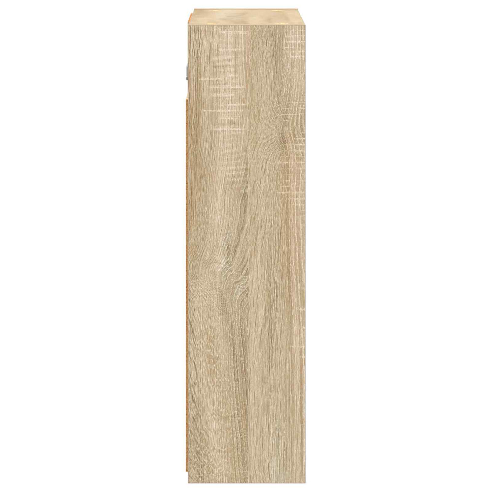 Produktbild för Badrumsspegelskåp Sonoma-ek 43 x 16 x 62.5 cm Konstruerat trä