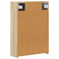 Produktbild för Badrumsspegelskåp Sonoma-ek 43 x 16 x 62.5 cm Konstruerat trä