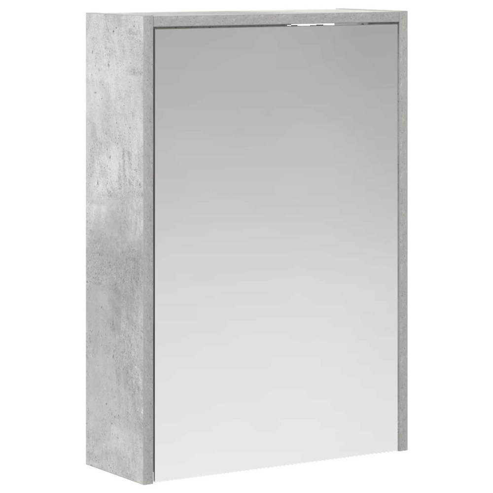 Produktbild för Badrumsspegelskåp Betonggrå 43 x 16 x 62.5 cm Konstruerat trä