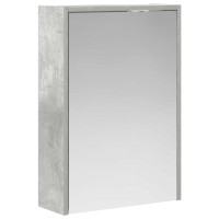 Produktbild för Badrumsspegelskåp Betonggrå 43 x 16 x 62.5 cm Konstruerat trä