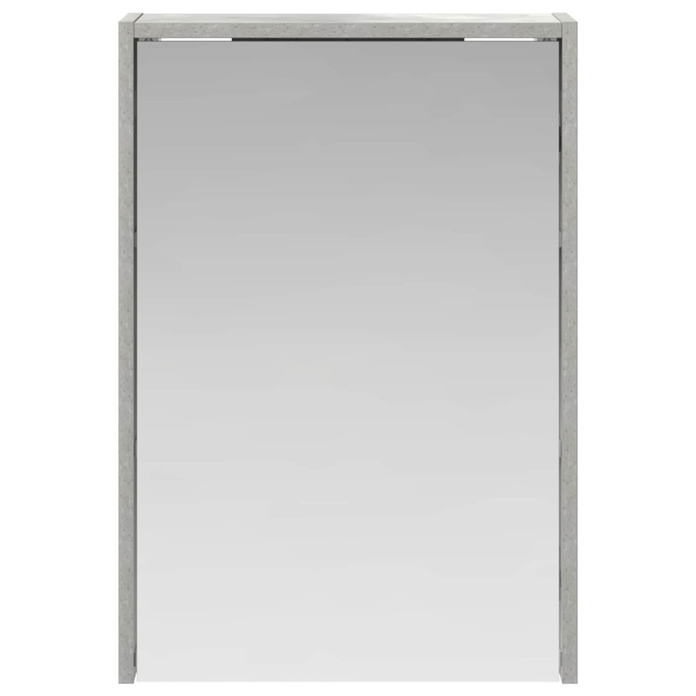 Produktbild för Badrumsspegelskåp Betonggrå 43 x 16 x 62.5 cm Konstruerat trä