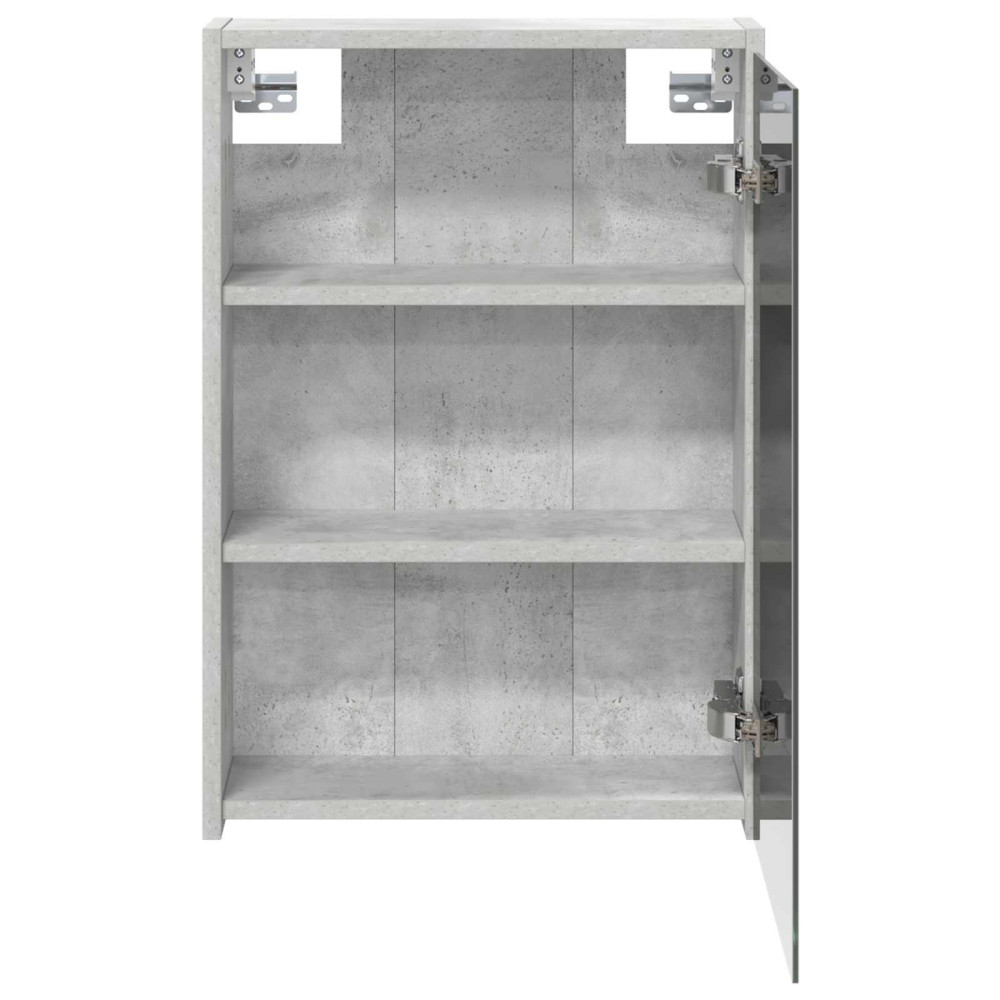 Produktbild för Badrumsspegelskåp Betonggrå 43 x 16 x 62.5 cm Konstruerat trä