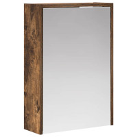 Produktbild för Badrumsspegelskåp Rökt ek 43 x 16 x 62.5 cm Konstruerat trä
