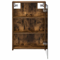 Produktbild för Badrumsspegelskåp Rökt ek 43 x 16 x 62.5 cm Konstruerat trä